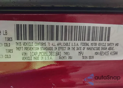 2020 Jeep Cherokee Latitude 4X4 from USA, damaged, VIN 1C4PJMCB5LD611641